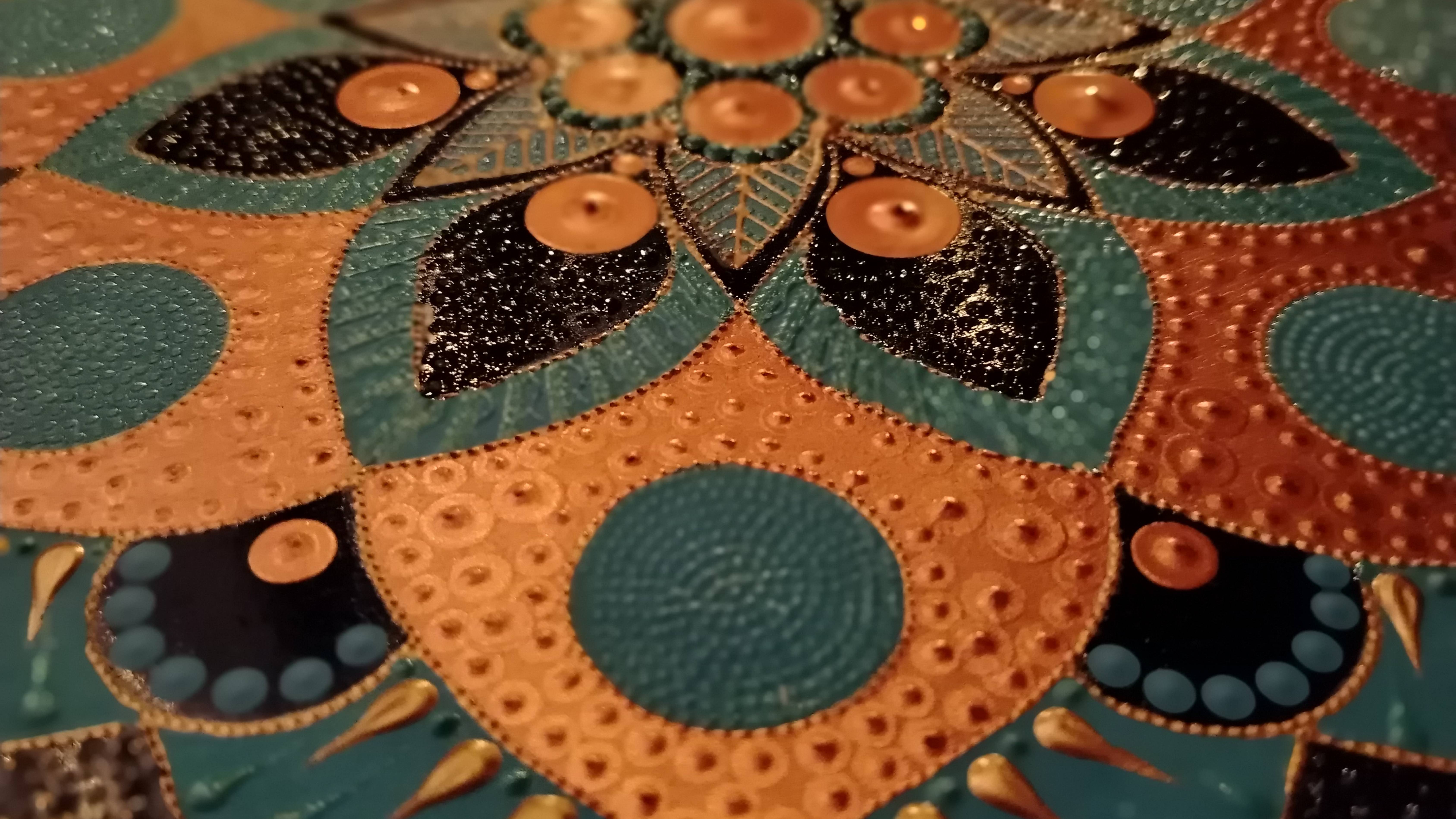 Мандала. Роспись. Точечная роспись