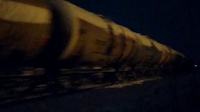 2ТЭ25Км - 0283 с грузовым поездом.