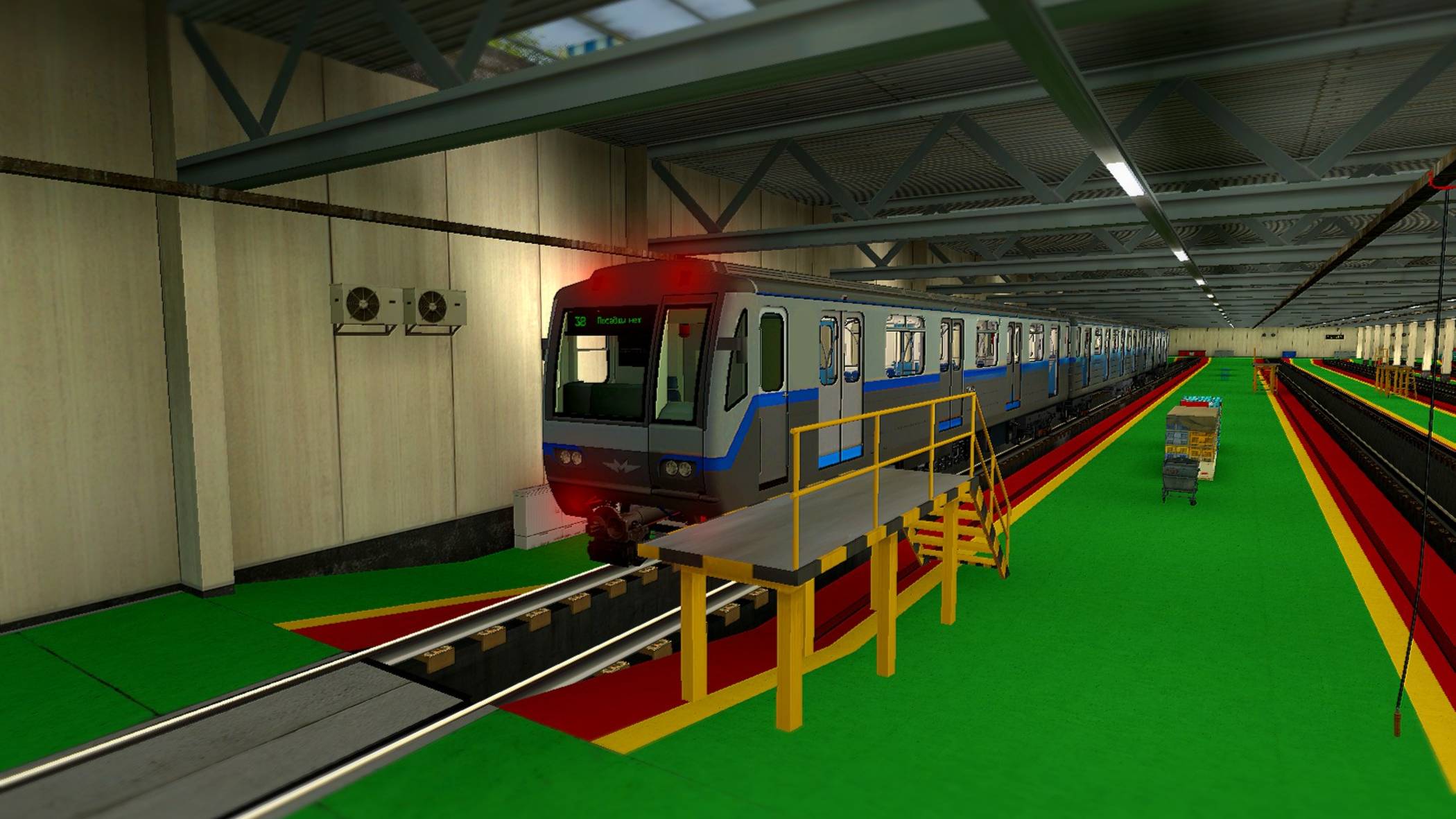 Запуск 81-717.6 (модернизированный номерной) из состояния депо. Garry-s Mod режим Metrostroi