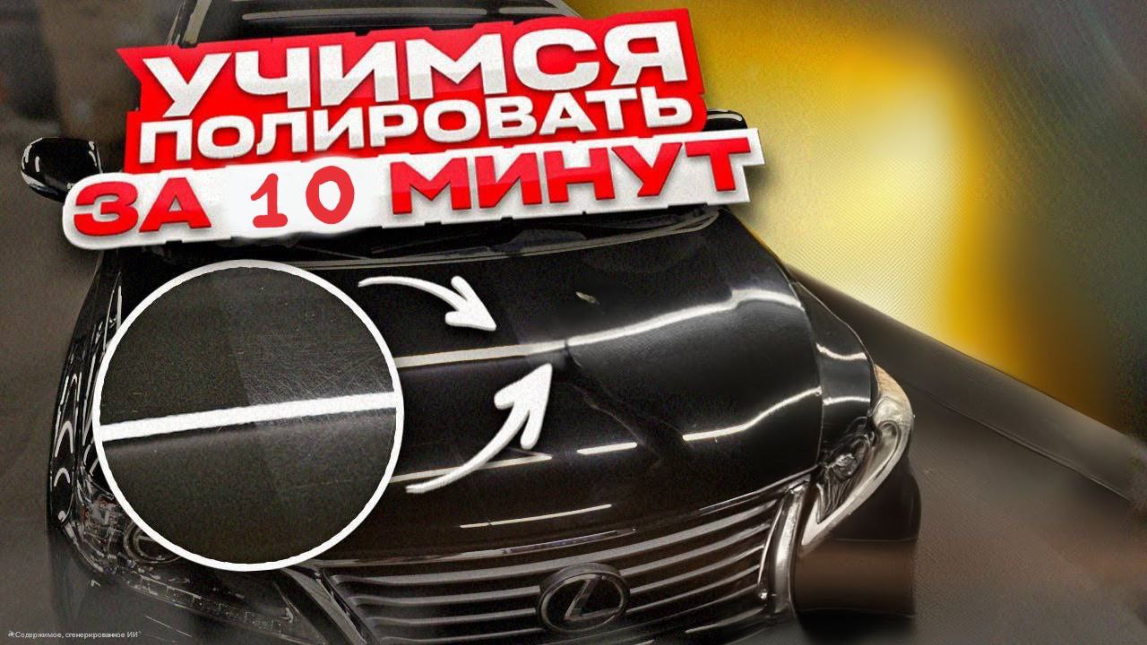 Зеркальная полировка авто