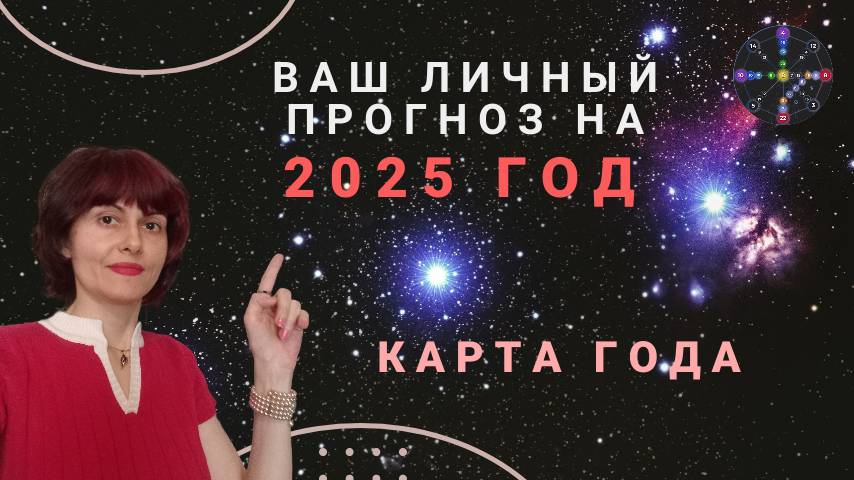 Ваш личный прогноз на 2025 год. Карта года.