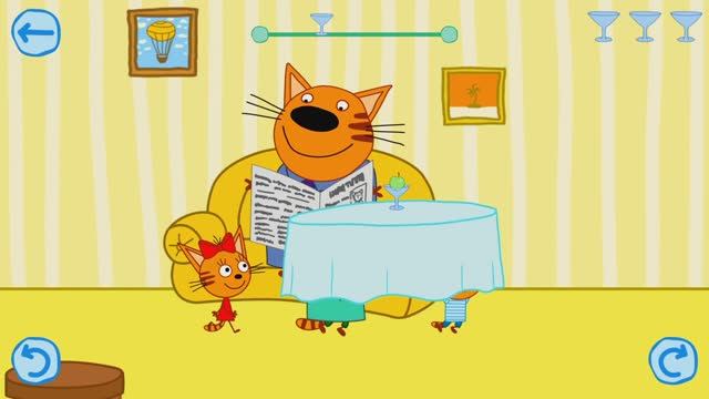 Три кота мультфильм ))) Детский уголок = Мультики для детей = Мини-игры с Карамелькой, Компотом