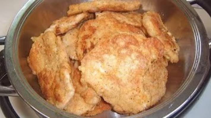 Куриный шницель. Маринкины творинки. Всем МИРА и Добра!