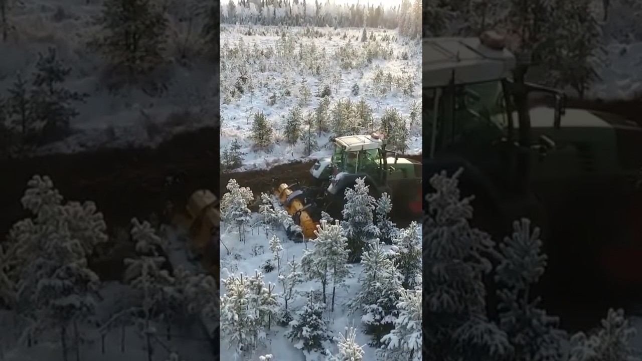 Планомерная расчистка ротоватором Mericrusher MJHS-311STX на тракторе FENDT с трансмиссией Vario