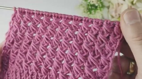 Ажурный узор спицами за 10 минут: легкий способ для новичков