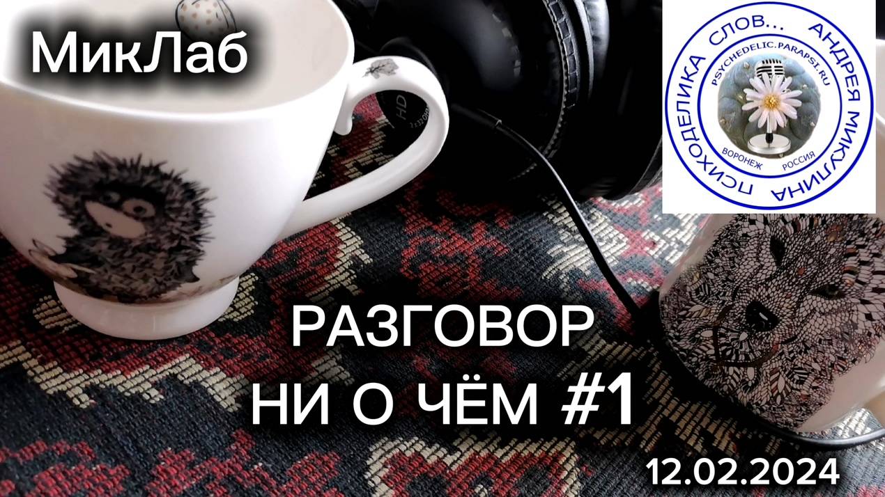 Разговор НИ о ЧЁМ #1. Психоделика Слов. Прямой Эфир с Андреем Микулиным. 12.02.2025. МикЛаб