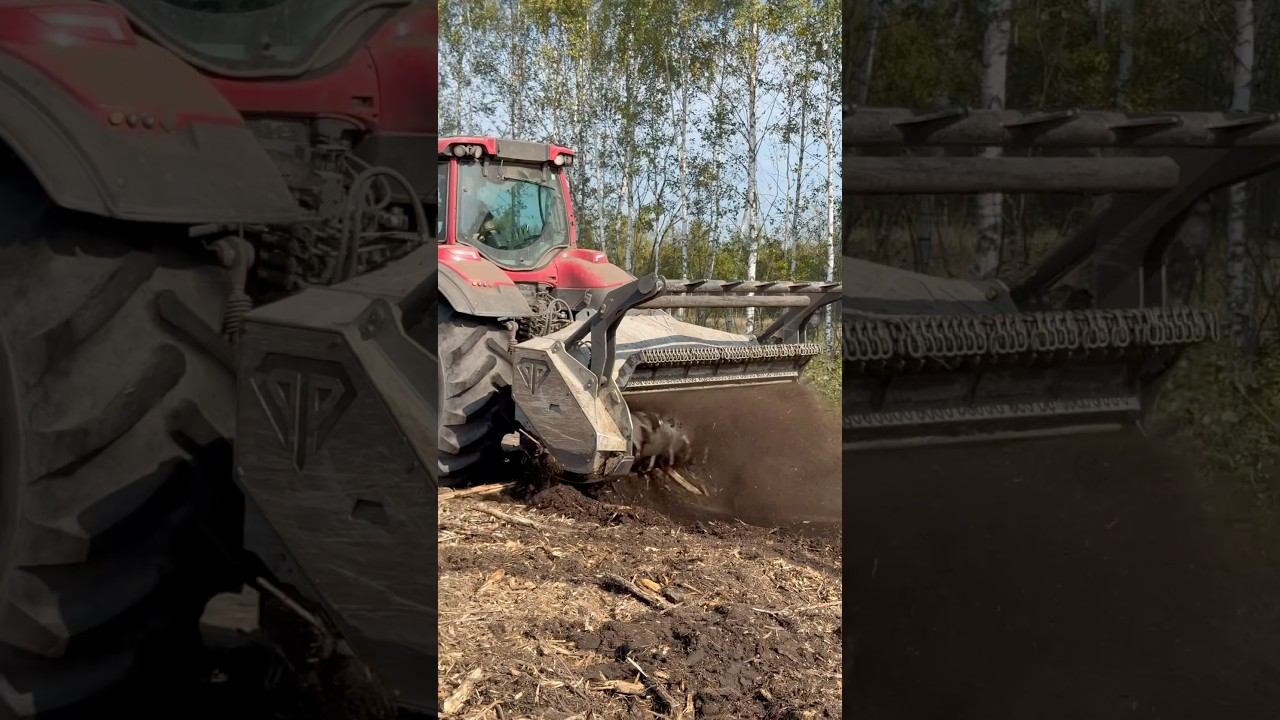 Лесная спарочка Valtra & Niubo В наличии +79261385927 #ротоватор #лес #мульчер #valtra #t235