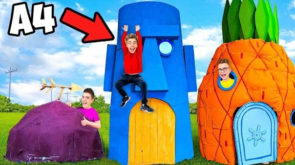 А4 - Кто Лучше Построит ДОМ ИЗ МУЛЬТИКА Челлендж ! **ЧАСТЬ 3**