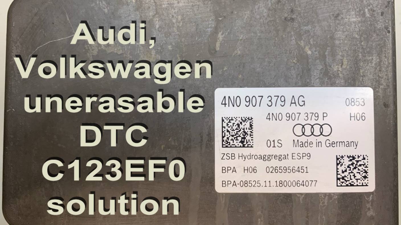 Ремонт блока ABS с ошибкой C123EF0