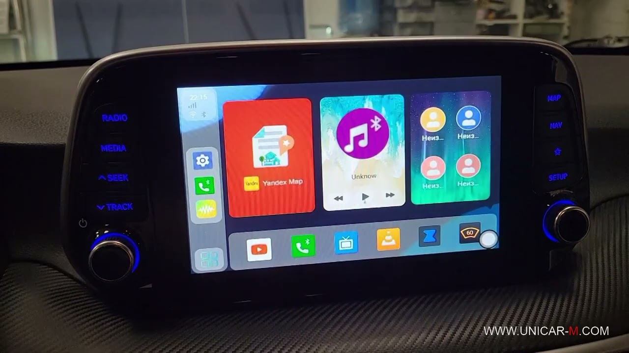 Hyundai Tucson и адаптер потоковой передачи андроид через CarPlay Ai Box Ultra