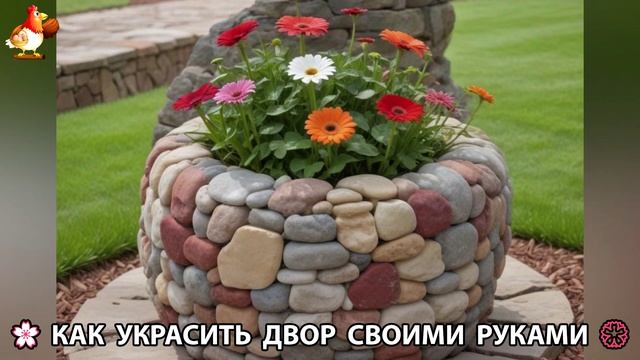 Как украсить двор дома фото идеи (109) 🏡 для дачи и сада своими руками 🌷🪻🌺💮