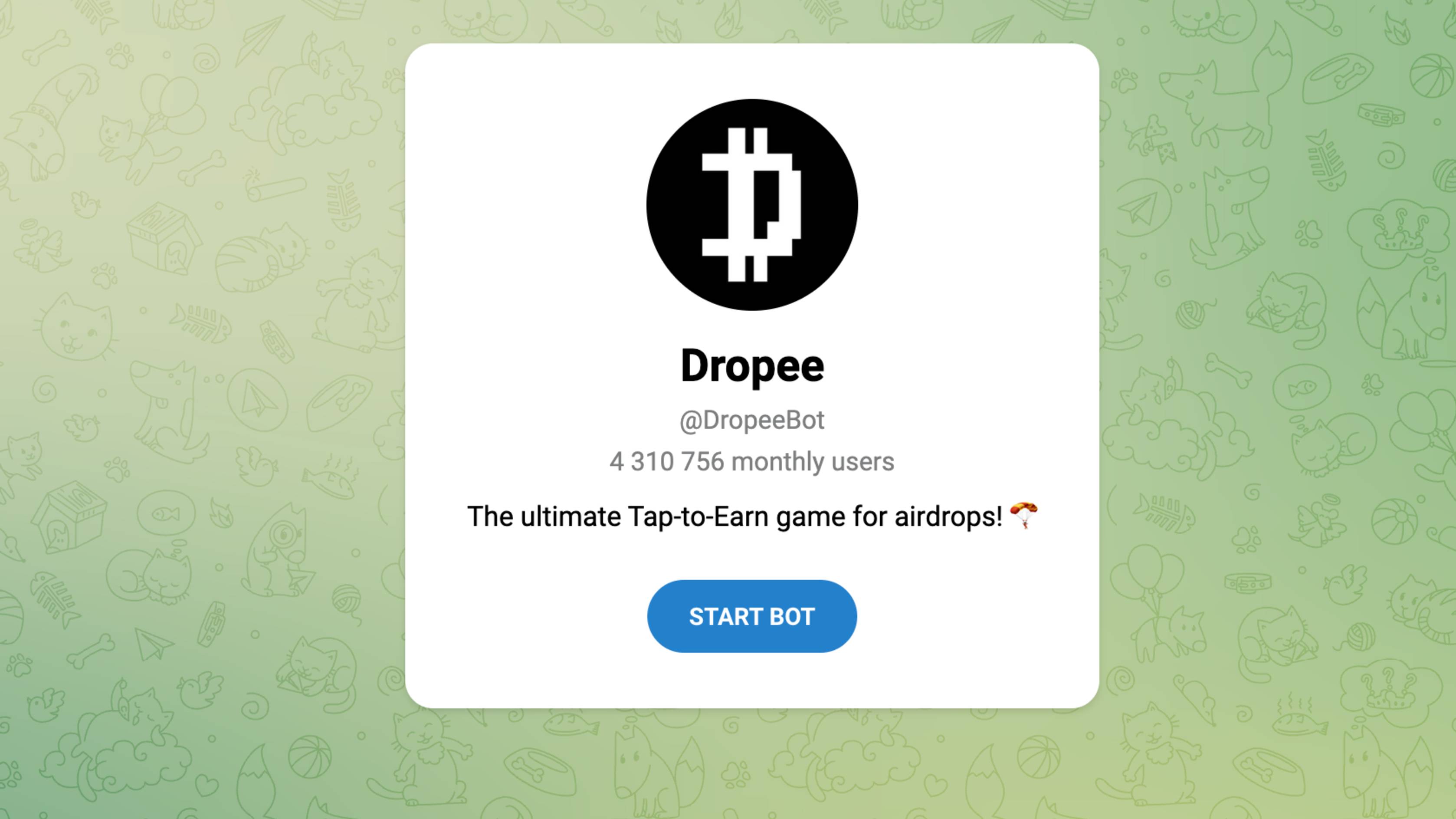 Dropee Bot - Комбо дня, цена за монету, отзывы участников Дропи Бот