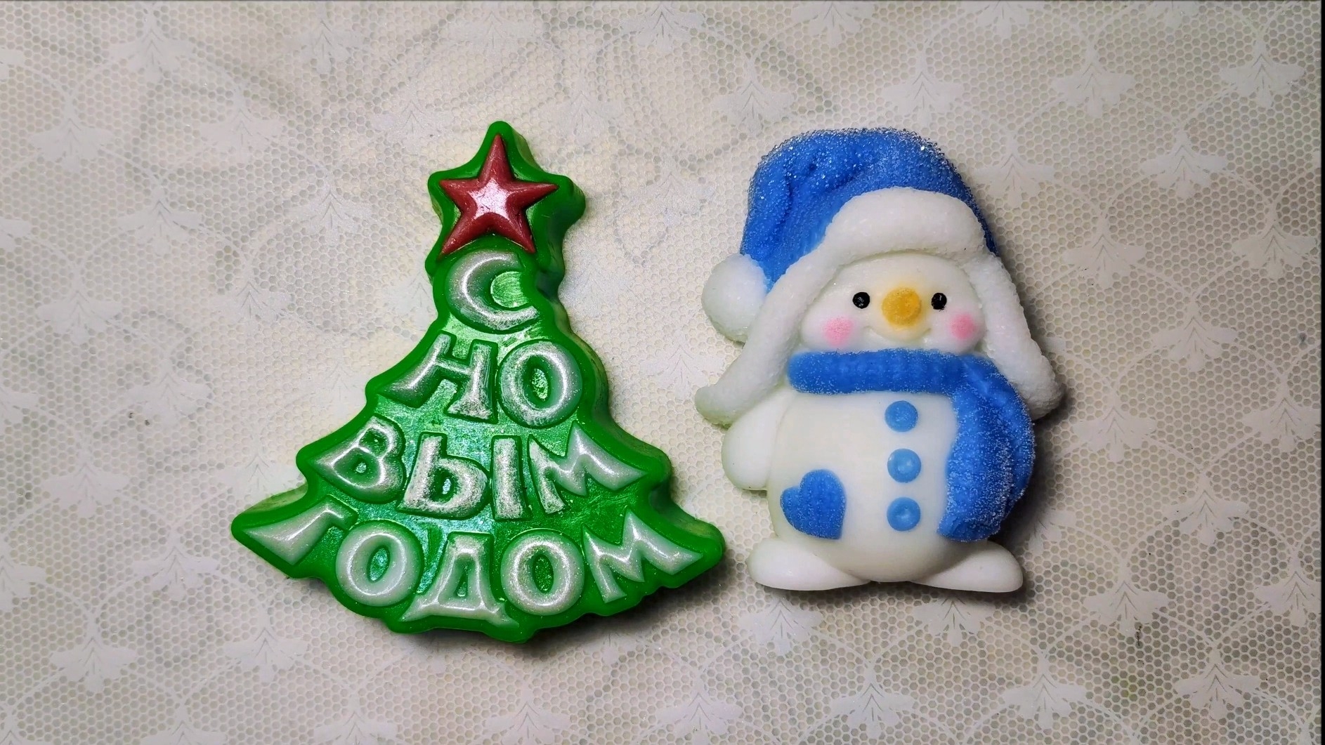 Снеговик из мыльной основы