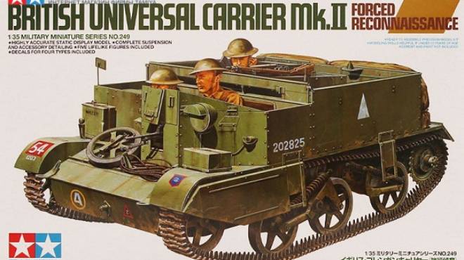 Распаковка Tamiya 1 35 35249 Universal Carrier Forced Rec
