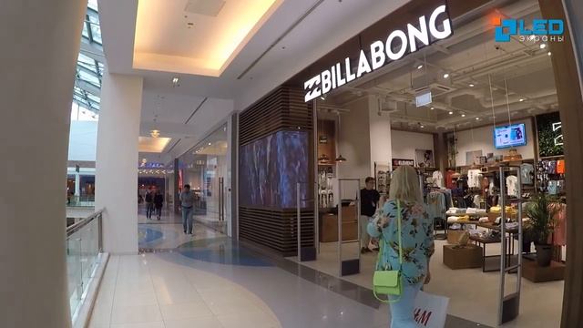 Видеоэкран для магазина Billabong, г. Москва, Р3 мм