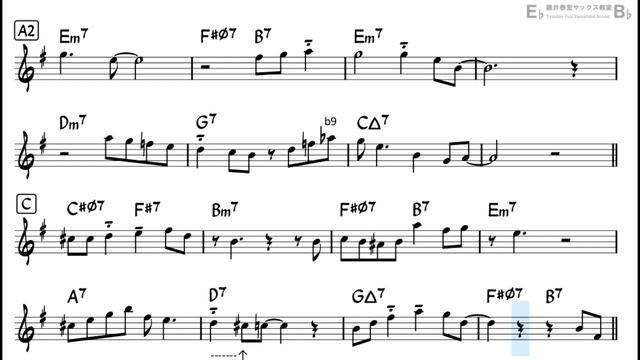 You d be so nice to come home to Backing Track with Sheet Music for Alto Sax Revised_720p