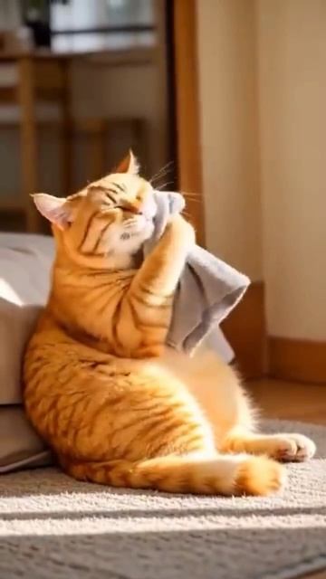 У котика лишний вес