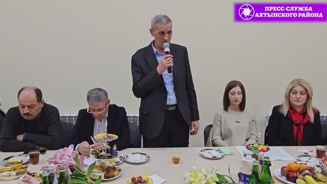 Игит  Саимат Саимат Ферзалиевадин 100- йисан юбилейдиз талукь рикlел хкунин мярекат.Ахцегь 2025 йис