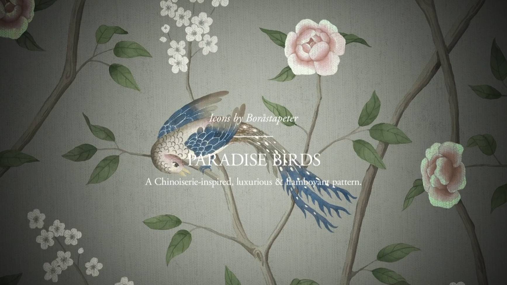 ЛЮБИМЫЕ УЗОРЫ: Райские птички / Paradise Birds от Boråstapeter (Швеция)