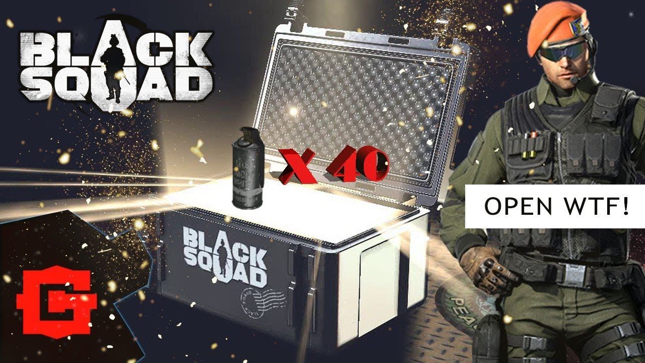 Открываем 40 кейсов в Black Squad