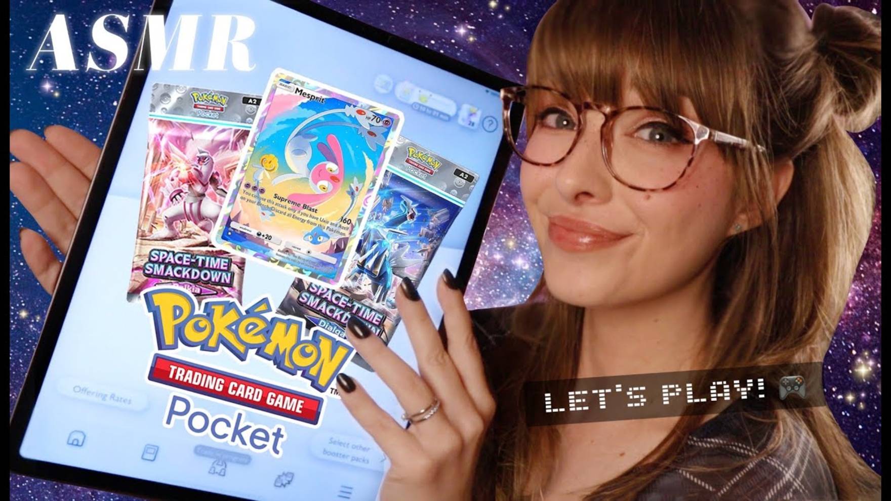 [Rainessa ASMR] ⊹☾Let's Play Pokémon TCG Pocket: Space-Time Showdown!☽⊹