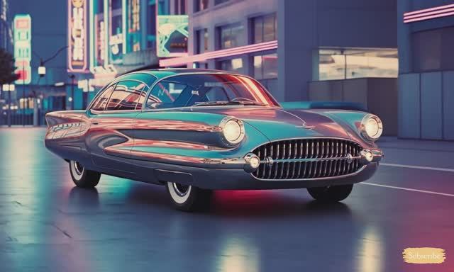 1950s life in retro future world - AI short Film