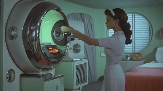 AI-Generated 1950s Home of the Future  Retro-Futuristic Animation