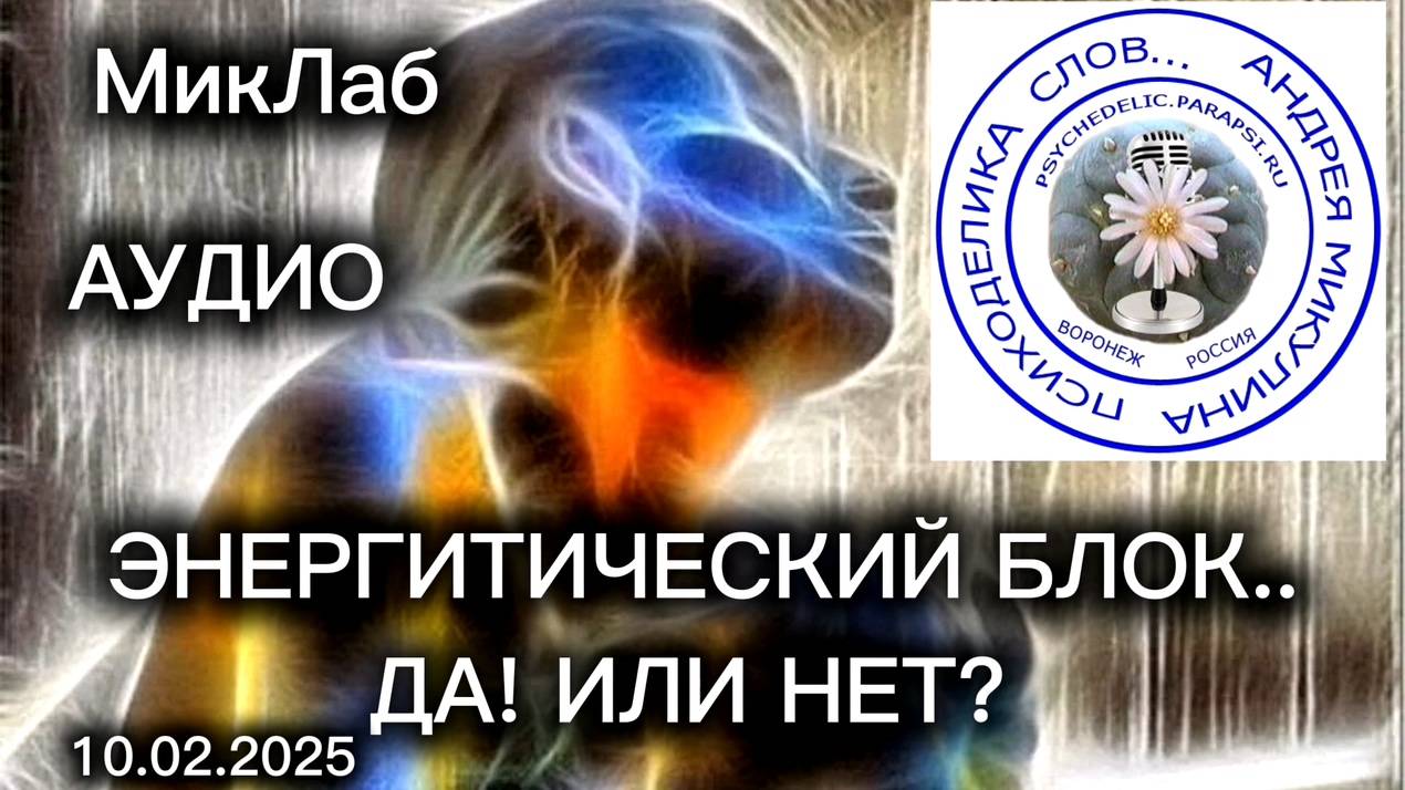 Энергетический Блок.. Да! Или НЕТ? Психоделика Слов. Прямой Эфир с Андреем Микулиным. 10.02.2025