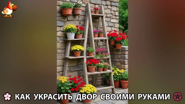 Как украсить двор дома фото идеи (107) 🏡 для дачи и сада своими руками 🌷🪻🌺💮