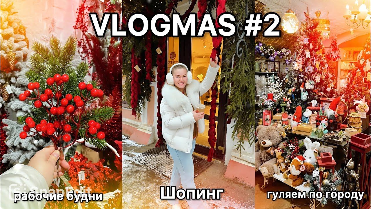VLOGмас 2024! СКУПАЮ новогодний декор и продукты в ЛЕНТА + декабрьские будни // Настя за кадром