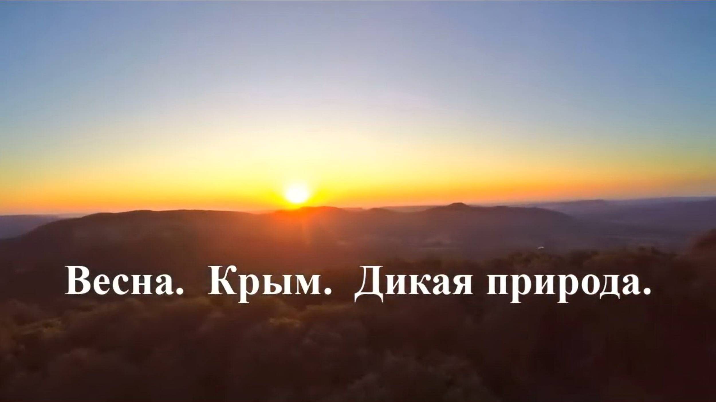 Обзор Крыма с высоты птичьего полёта. Весна, Крым.