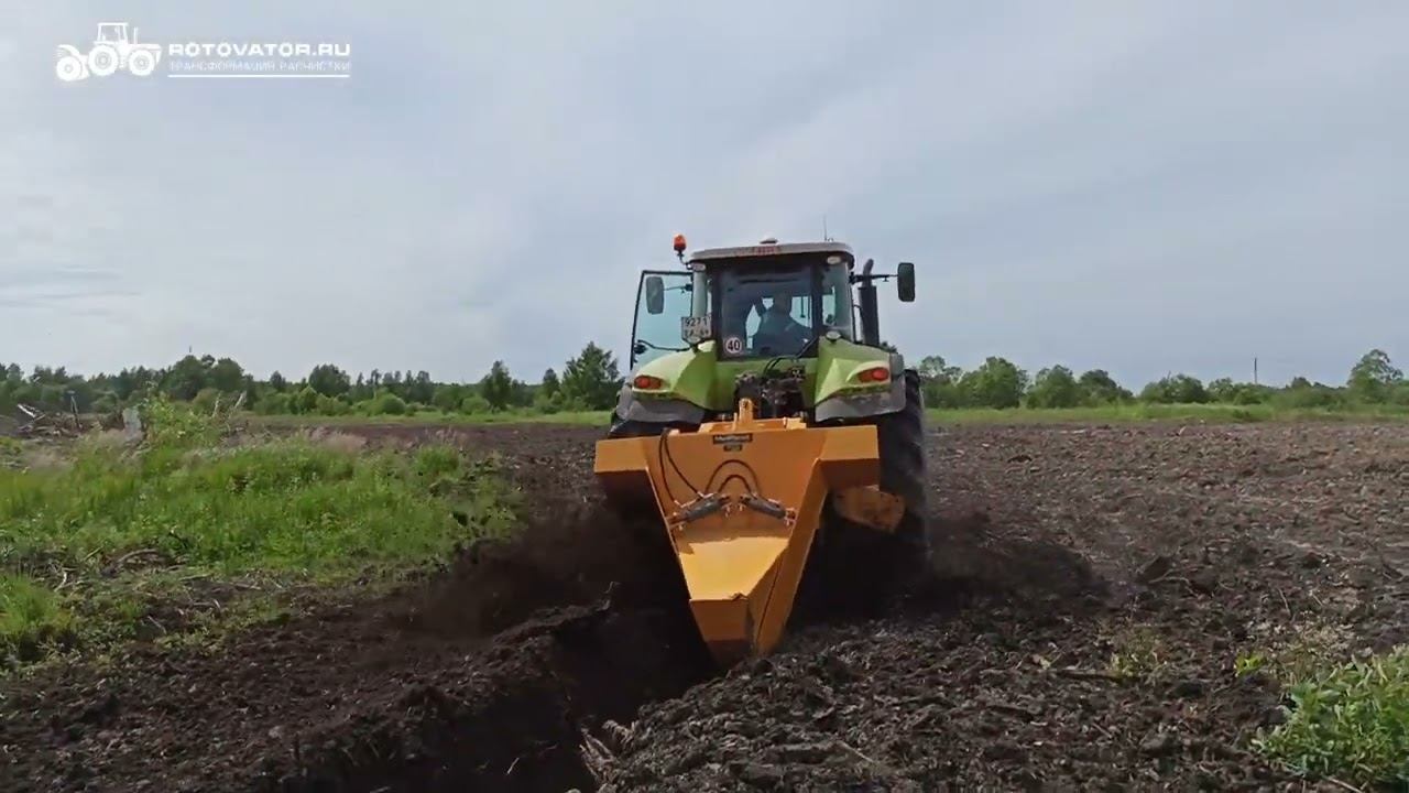 Канавокопатель работает не по профилю. MeriPeat OJK-1.3 может абсолютно все!
