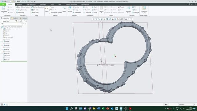 1 -Clutch Hub Engine Case