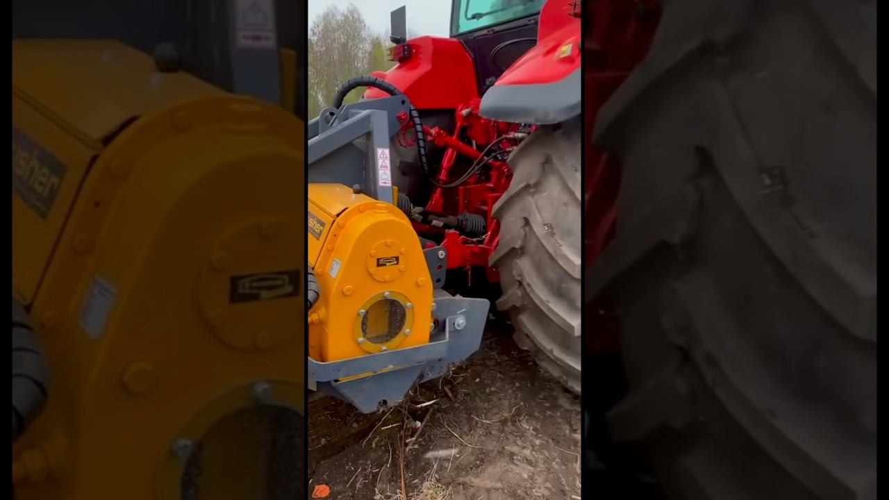 МТЗ-2022 и Mericrusher MJ-1.8DT в работе на ротовации #ротоватор #трактор #мтз #мтз2022
