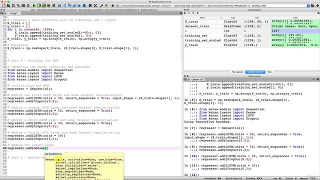 010 Step 9 - Finalizing RNN Architecture Dense Layer for Stock Price Forecasting