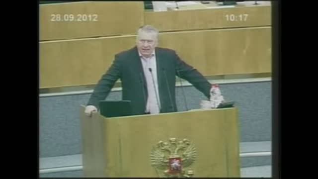 Жириновский в Госдуме 28.09.2012