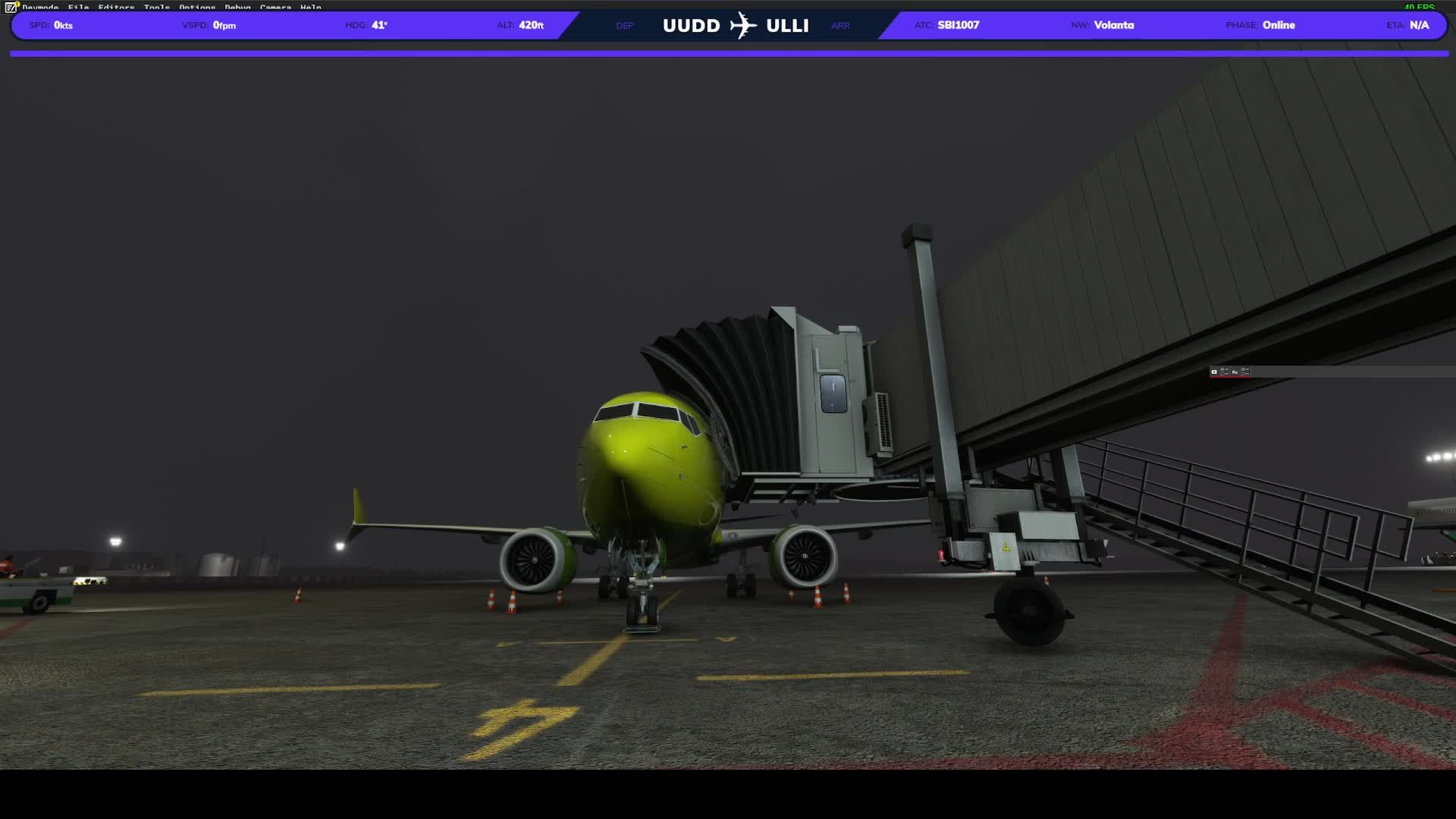 MSFS 2020, GSX, IFLY 737-MAX8, SBI1007, Vatsim, Moscow(UUDD) - St Petersburg(ULLI)