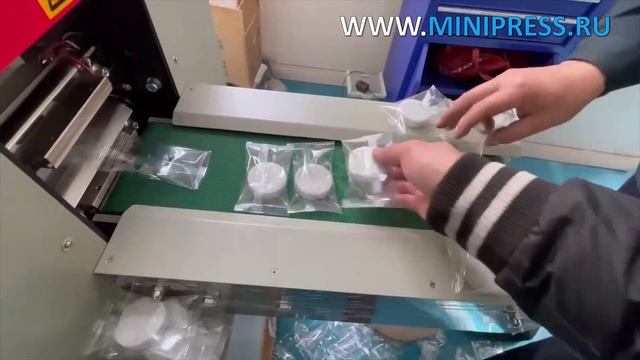 Упаковочная машина в пакеты флоу-пак PU-250 Minipress.ru