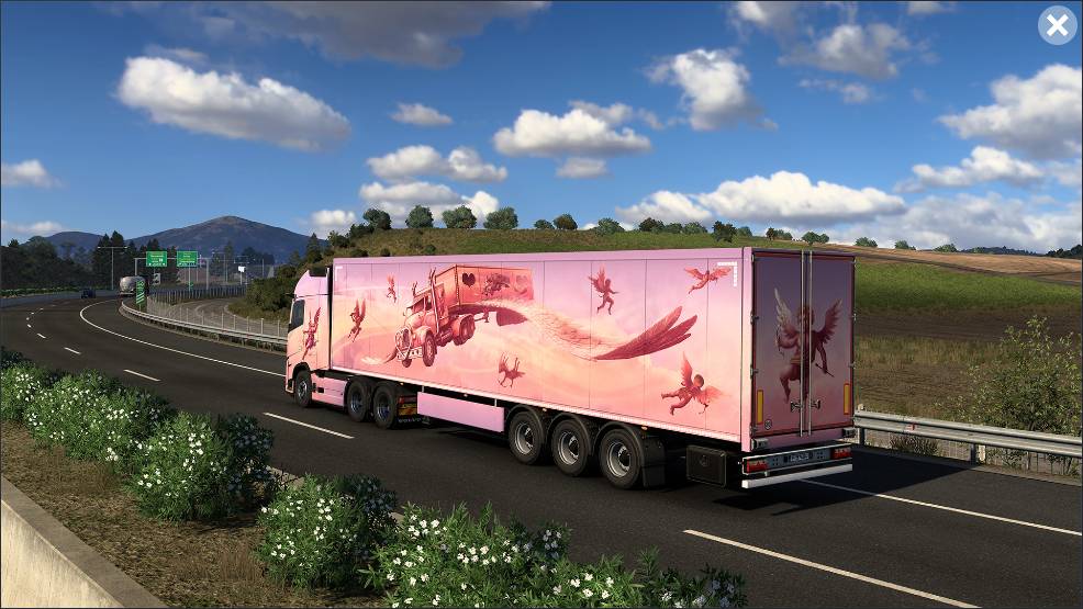 По зимним дорогам евроgпы в ETS 2 таскаю грузы