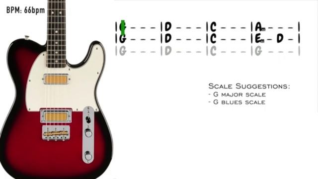 Slow Smooth Blues Groove  Backing Track in G
