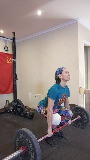 Взятие штанги в сед