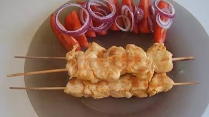 Куриная грудка на шпажках. Маринкины творинки. Всем МИРА и Добра!