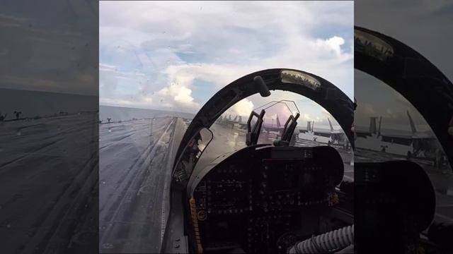 Взлет с палубы авианосца