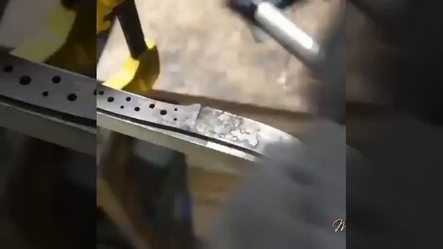 Сделал нож из дуги замка.