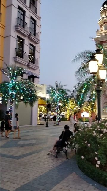 Всё в огнях-и мосты и пальмы!Парк Мега Гранд!Ханой!