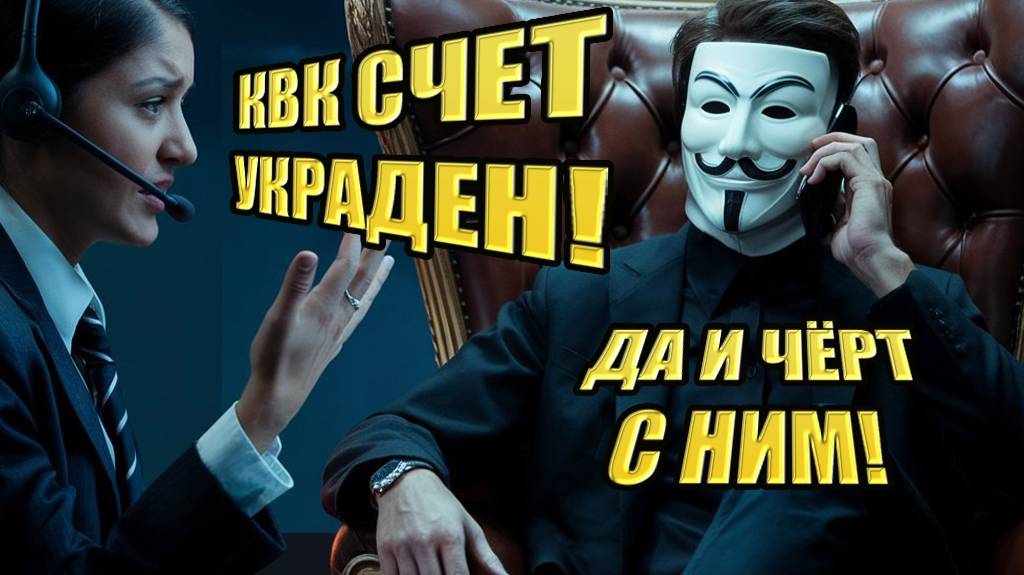 Ваш КВК-счет украли! Вы что, не понимаете?! - старый развод "типа налоговой"