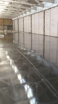 Затирка бетонного пола вертолётами