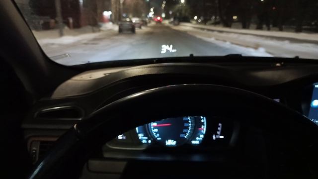 HUD проэктор на лобовое. Ночь
