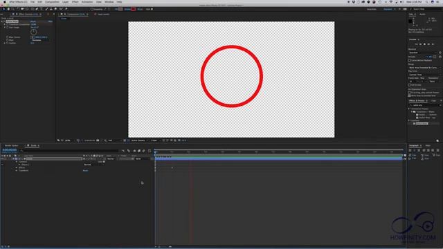 Как нарисовать анимированный круг с помощью Adobe After Effects