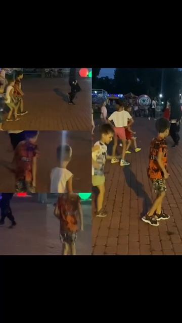 Родион_р4 и Федя танцуют в парке